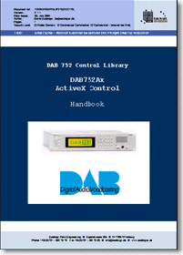 DAB752 control library manual